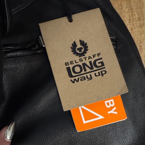 Belstaff  Fender 2.0 black Leather moto motorcycle Pants with knee pads NWT 30 - Picture 10 of 13